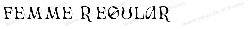 FEMME Regular字体转换
